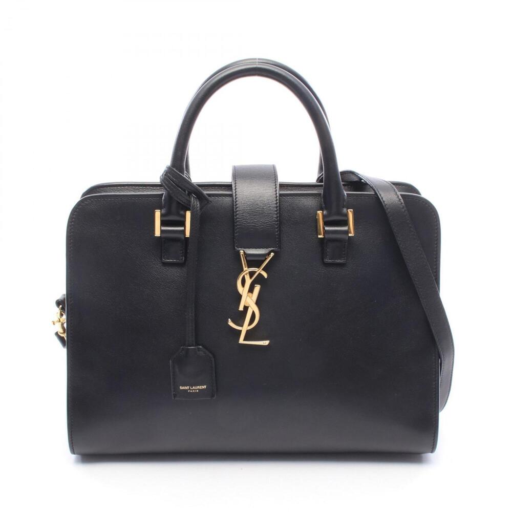 Yves Saint Laurent Saint Laurent Paris Monogram Cabas 2-Way Handbag, Leather,...